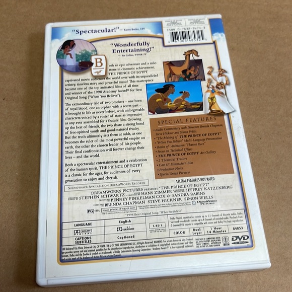 The Prince of Egypt dvd - Picture 2 of 5